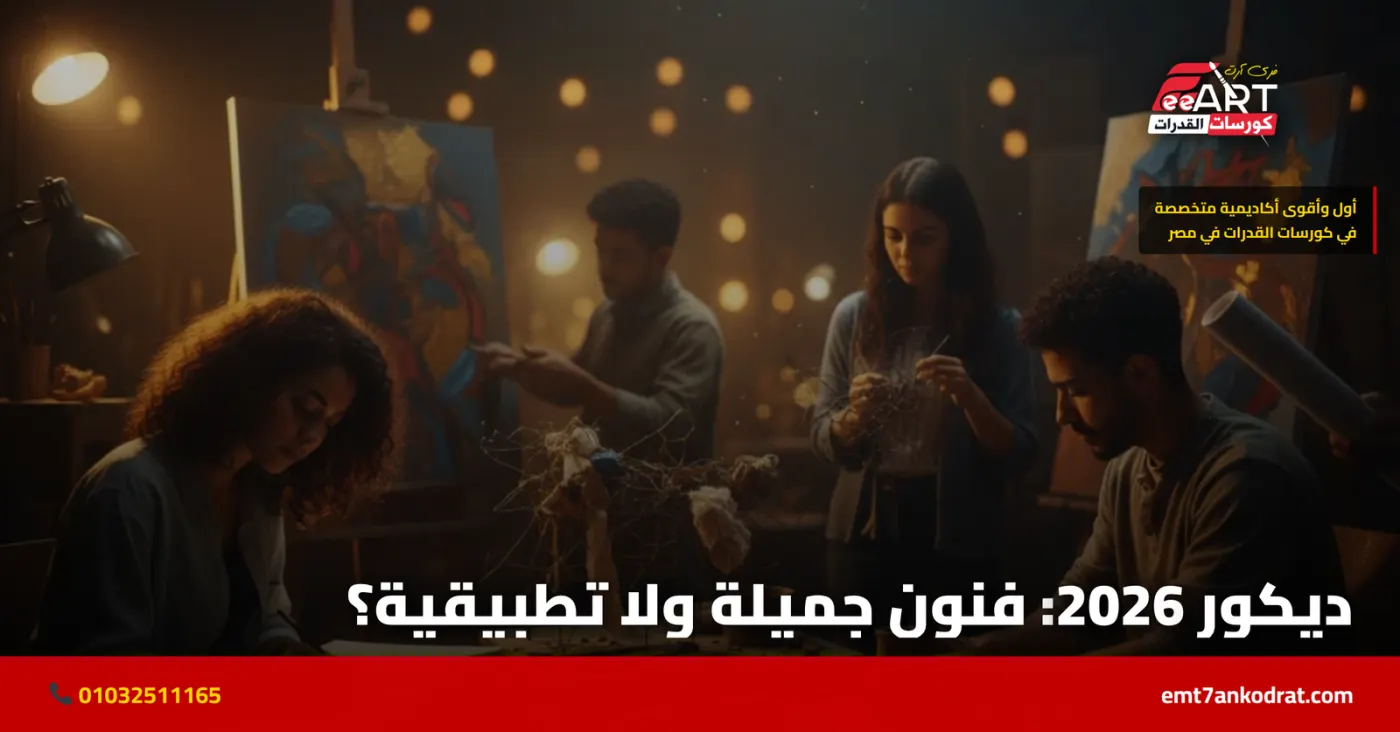 ديكور فنون جميلة أم تطبيقية 2026 - فري آرت أكاديمية القدرات